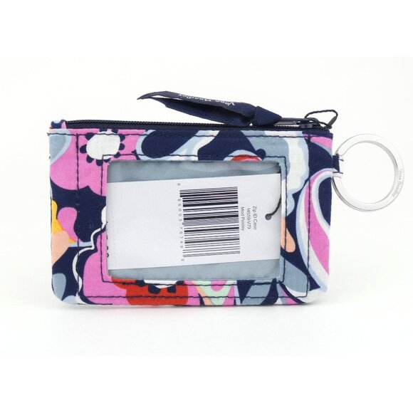 Vera Bradley Mod Paisley Cotton Zip Id Case NWT - Picture 2 of 2